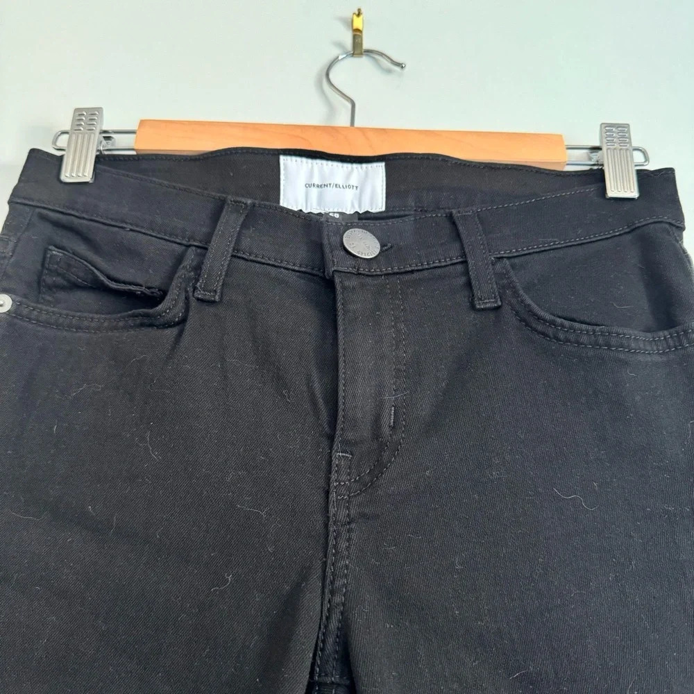 Current/Elliot The Ankle Skinny in Jet black Size: 28 New With Tags - Picture 4 of 5
